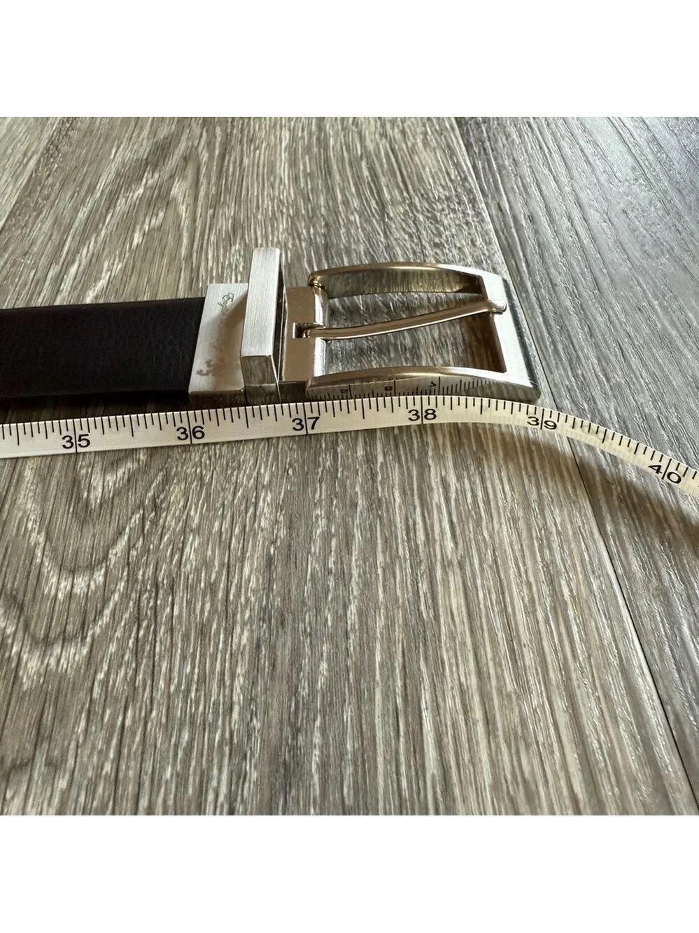 Men's Black Leather Belt Size 32